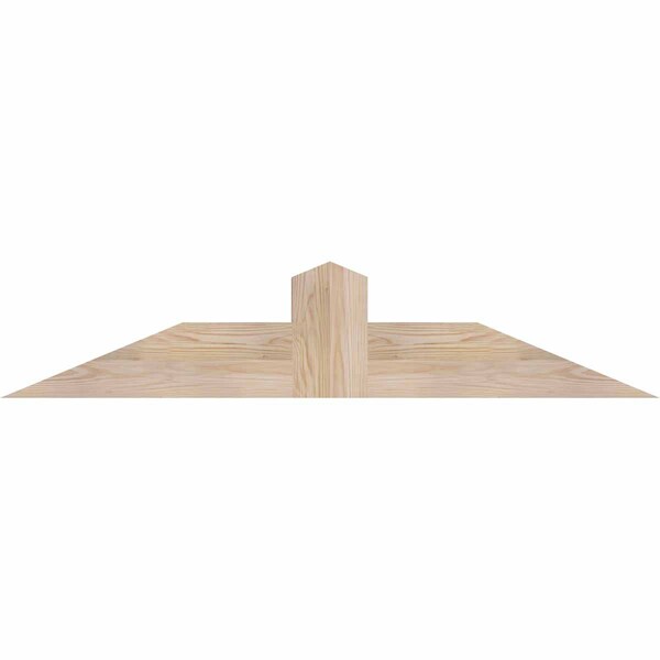 Ekena Millwork Portland Smooth Timber Gable Bracket, Douglas Fir, 48"W x 10"H x 5 1/2"D x 5 1/2"F, 5/12 Pitch GBW048X10X0606POR00SDF - main